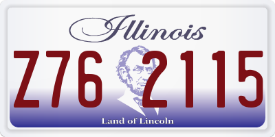 IL license plate Z762115
