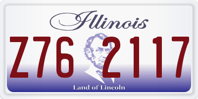 IL license plate Z762117