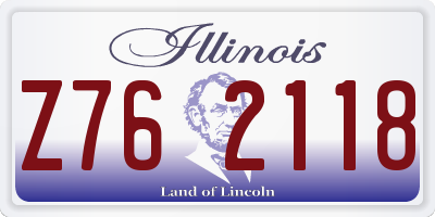 IL license plate Z762118
