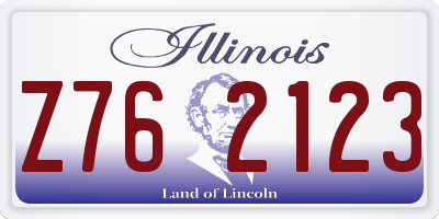 IL license plate Z762123
