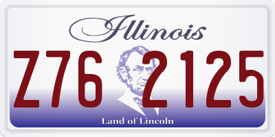 IL license plate Z762125