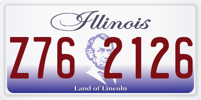IL license plate Z762126