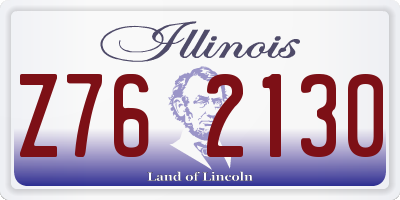 IL license plate Z762130