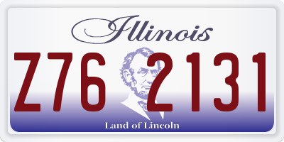 IL license plate Z762131