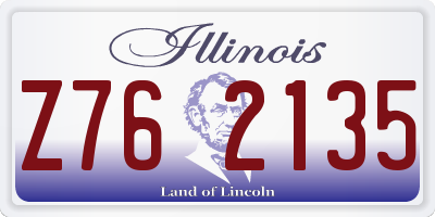 IL license plate Z762135