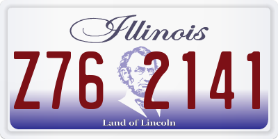 IL license plate Z762141