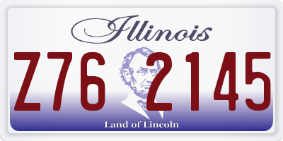 IL license plate Z762145
