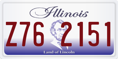 IL license plate Z762151