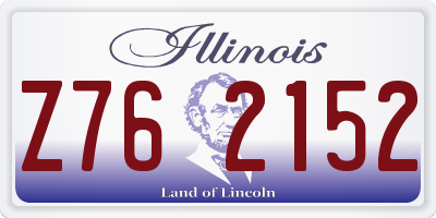 IL license plate Z762152