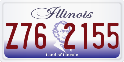 IL license plate Z762155