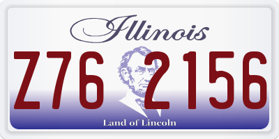 IL license plate Z762156