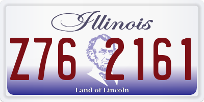 IL license plate Z762161