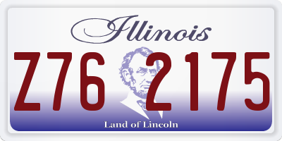 IL license plate Z762175