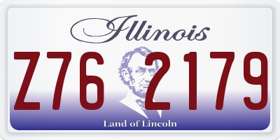 IL license plate Z762179