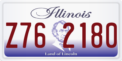 IL license plate Z762180