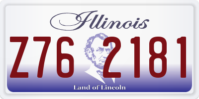 IL license plate Z762181