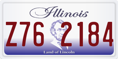 IL license plate Z762184