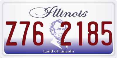 IL license plate Z762185