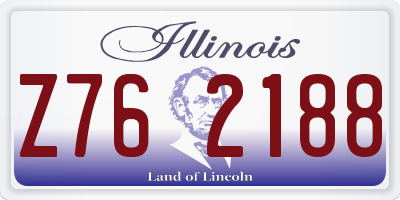 IL license plate Z762188