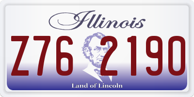 IL license plate Z762190