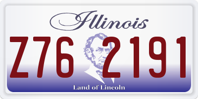IL license plate Z762191