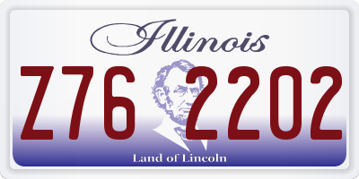 IL license plate Z762202