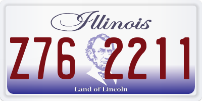 IL license plate Z762211