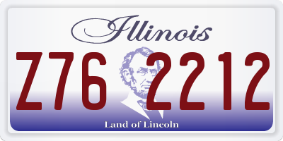 IL license plate Z762212