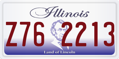 IL license plate Z762213