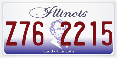 IL license plate Z762215