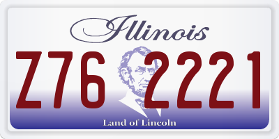 IL license plate Z762221