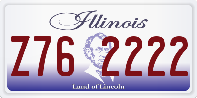 IL license plate Z762222