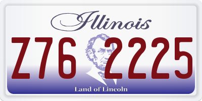 IL license plate Z762225