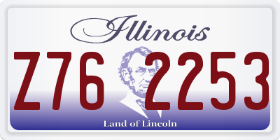 IL license plate Z762253