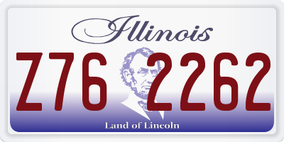 IL license plate Z762262