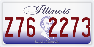 IL license plate Z762273