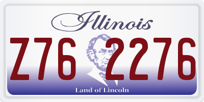 IL license plate Z762276