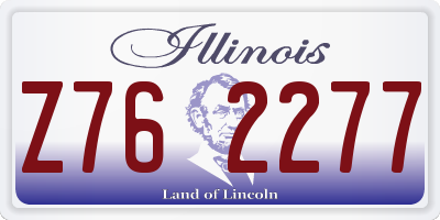 IL license plate Z762277