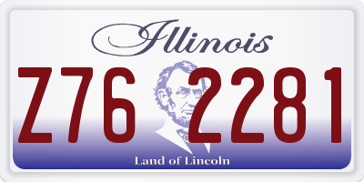 IL license plate Z762281