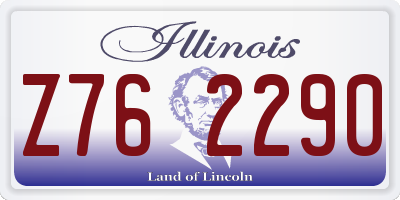 IL license plate Z762290