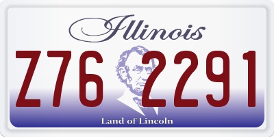 IL license plate Z762291