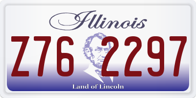 IL license plate Z762297