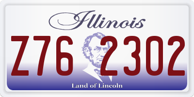 IL license plate Z762302