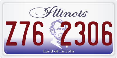 IL license plate Z762306