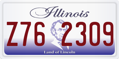 IL license plate Z762309