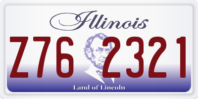 IL license plate Z762321