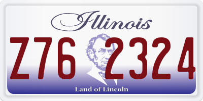 IL license plate Z762324