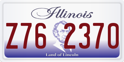 IL license plate Z762370