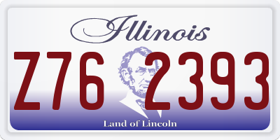 IL license plate Z762393