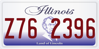 IL license plate Z762396